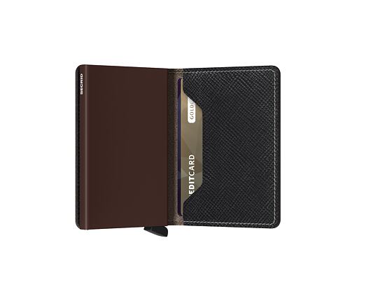 Geldbörse Secrid Slimwallet Saffiano Brown