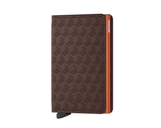 Geldbörse Slimwallet Secrid Optical Brown-Orange