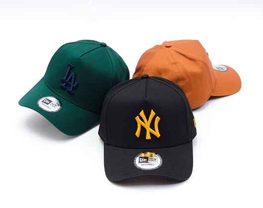 Kappe New Era - 9FORTY A-Frame MLB League Essential - NY Yankees - Black / Brown