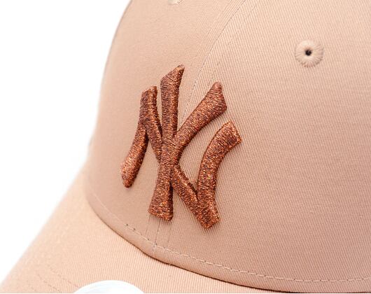 Damen Kappe New Era - 9FORTY Womens MLB Metallic - NY Yankees - Beige