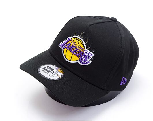 Kappe New Era - 9FORTY A-Frame NBA Flame - LA Lakers - Black