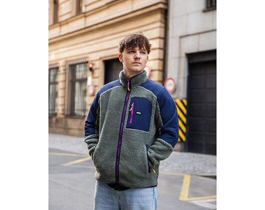 Pullover Picture Quilchena - Green Spray Dark Blue