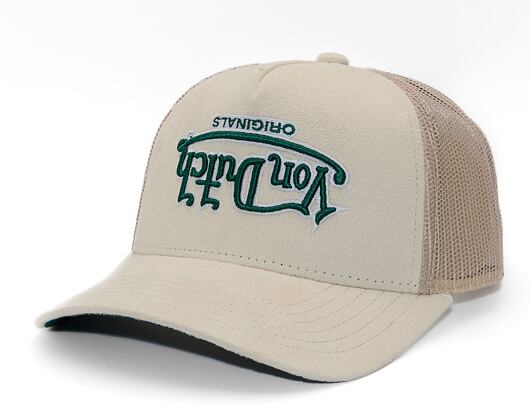 Kappe Von Dutch - Trucker Soho - Suede - Beige/ Green
