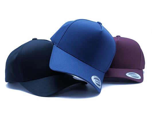 Kappe Yupoong 5-Panel Curved Classic Snapback navy