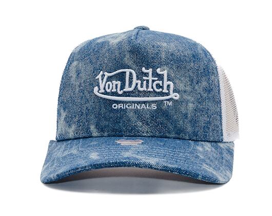 Kappe Von Dutch - Trucker Newark - Caps - Cot Twill Denim - Silver