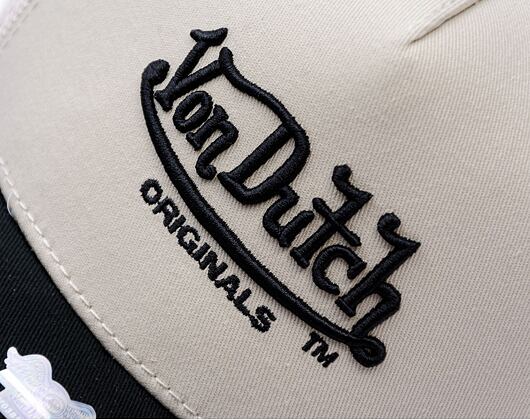 Kappe Von Dutch - Trucker Newark - Caps - Cot Twill - Black/ Cream