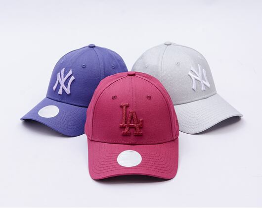 Damen Kappe New Era - MLB Metallic 9FORTY - LA Dodgers - Burgundy