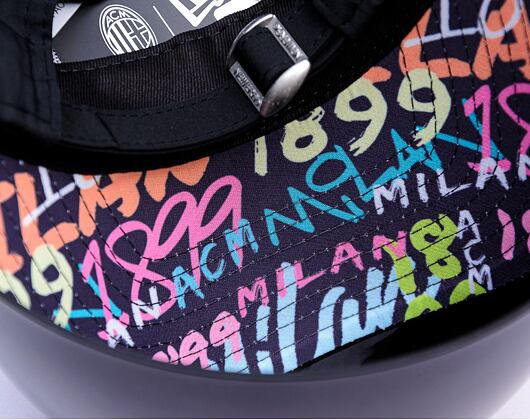 Kappe New Era - Grafiti Undervisor 9FORTY - AC Milan - Black