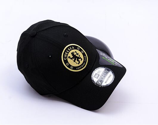 Kappe New Era - Pop Outline 9FORTY - Chelsea FC Lion Crest - Black / Gold