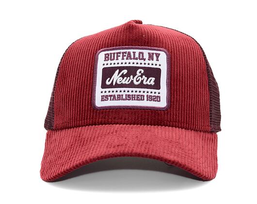 Kappe New Era - Buffalo Patch Cord 9FORTY Trucker - Burgundy