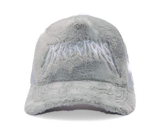 Kappe Reflection Luxury Fuzzy Trucker - Cloud Grau / Weiß