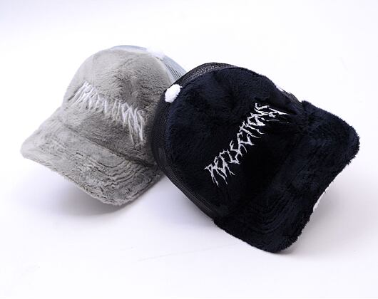 Kappe Reflection Luxury Fuzzy Trucker - Black Midnight Contrast