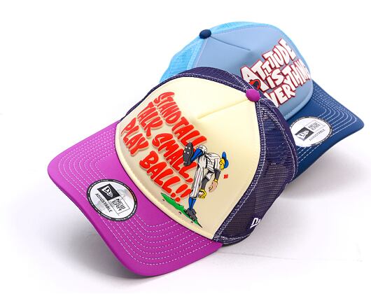 Kappe New Era - Baseball Graphic 9FORTY Trucker - Burgundy / Blue