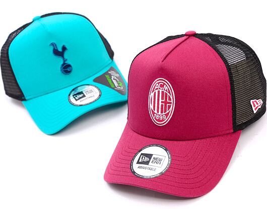 Kappe New Era - Seasonal 9FORTY Trucker - AC Milan - Burgundy