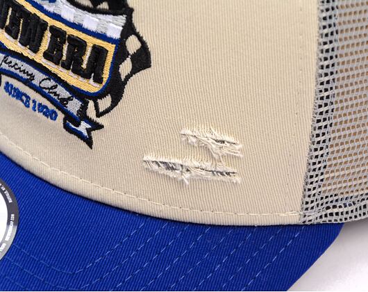 Kappe New Era - Motosport 9FORTY Trucker - Cream / Light Royal