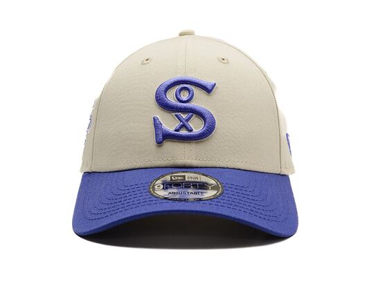Kappe New Era - MLB World Series Patch 9FORTY - Chicago White Sox - Cream / Blue