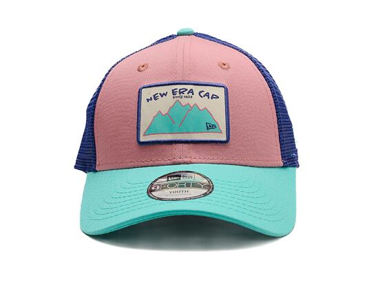 Kinder Kappe New Era - Outdoor 9FORTY TRUCKER - Pink / Teal