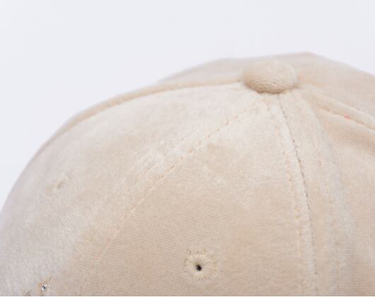 Damen Kappe New Era - MLB Diamante Velour 9FORTY - NY Yankees - Stone