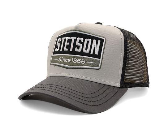 Kappe Stetson - Trucker Cap Gasoline - Grey/Black