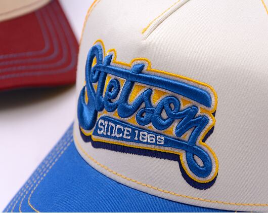 Kappe Stetson - Trucker Cap Lettering - Blue/White