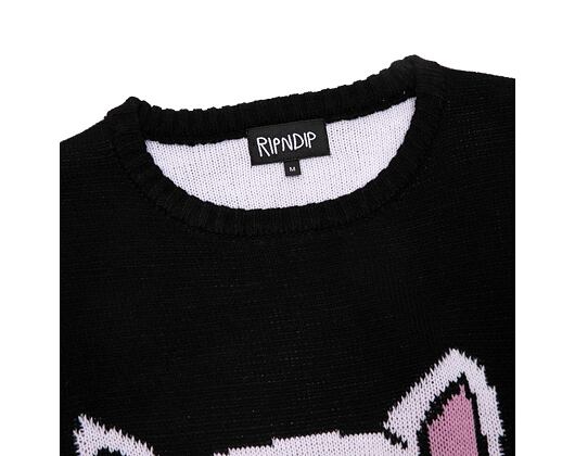 Strickpullover Rip N Dip - Lord Nermal Flippy Knitty Sweater - Black
