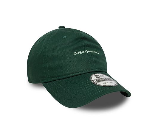 Kappe New Era - Slogan 9TWENTY Overthinking - Dark Green