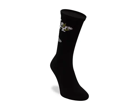 Socken New Era - MLB Icon Crew 1Pack - LA Dodgers - Black / White