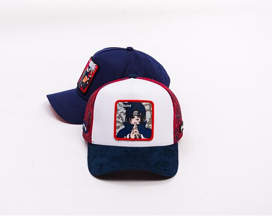 Kappe Capslab X Naruto - Sasuke Itachi - Serge Coton Mesh Imprime