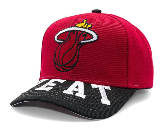 Kappe Mitchell & Ness - Miami Heat - Underarch Pro Snapback - Red