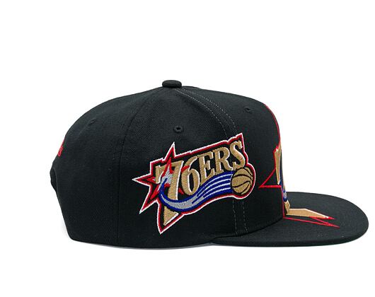 Kappe Mitchell & Ness - Philadelphia 76Ers - Big Time Snapback Hwc - Black