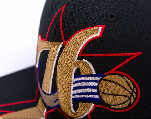 Kappe Mitchell & Ness - Philadelphia 76Ers - Big Time Snapback Hwc - Black