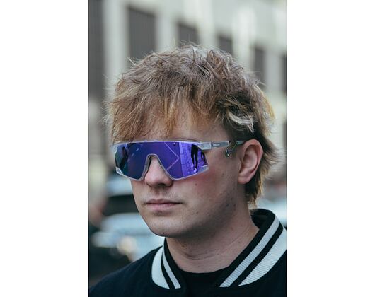 Sonnenbrille Oakley - BXTR Metal - Matte clear/Prizm Violet