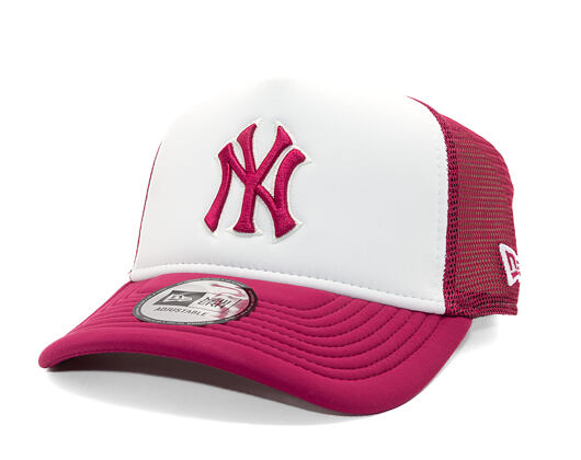 Kappe New Era - MLB World Series 9FORTY Trucker - NY Yankees - Cherry / White