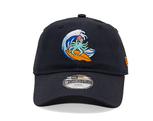 Kinder Kappe New Era - Branded Surf 9TWENTY - Navy / Papaya