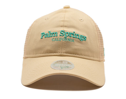 Damen Kappe New Era - Branded City Mesh 9TWENTY - Cream / Teal