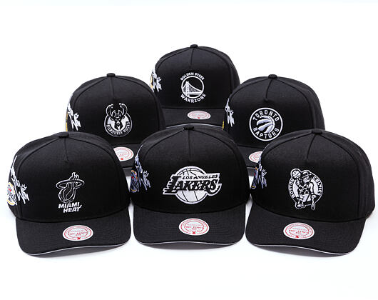 Kappe Mitchell & Ness - NBA Born To Win Pro Snapback - Milwaukee Bucks - Black