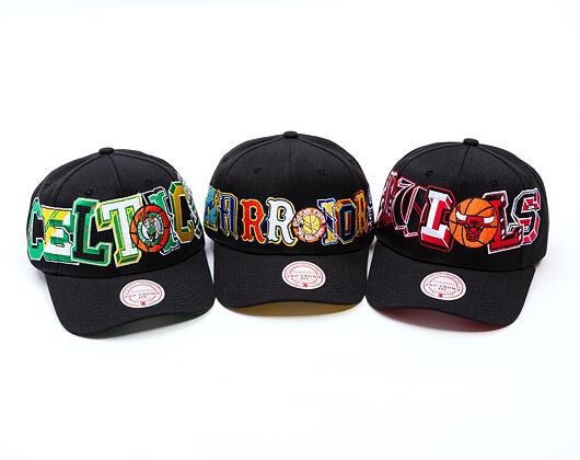 Kappe Mitchell & Ness - NBA Hyper Type Pro Snapback HWC - Golden State Warriors - Black