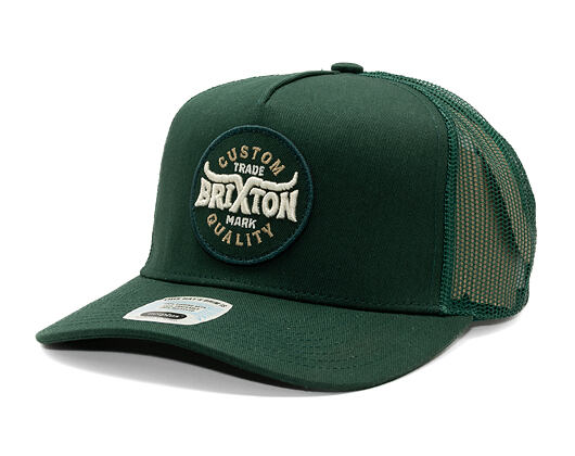 Kappe Brixton - Gibson C Np Mp Trucker Hat - Deep Forest/Deep Forest