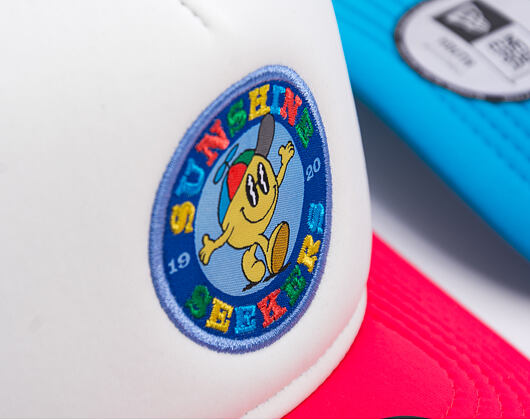 Kinder Kappe New Era - Branded Graphic Patch 9FORTY Trucker - Coral
