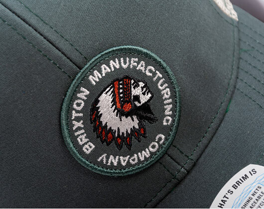 Kappe Brixton - Rival Stamp X Mp Mesh Cap - Silver Pine/Off White