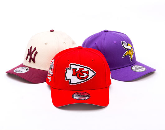 Kappe New Era - NFL Anniversary Patch 9SEVENTY Stretch-Snap - Kansas City Chiefs - Red