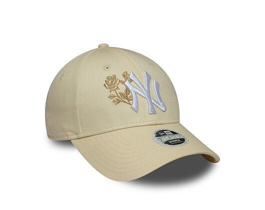 Damen Kappe New Era - MLB Roses 9FORTY - NY Yankees - Cream