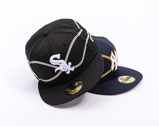 Kappi New Era - MLB Chain Wrap 59FIFTY - Chicago White Sox - Schwarz