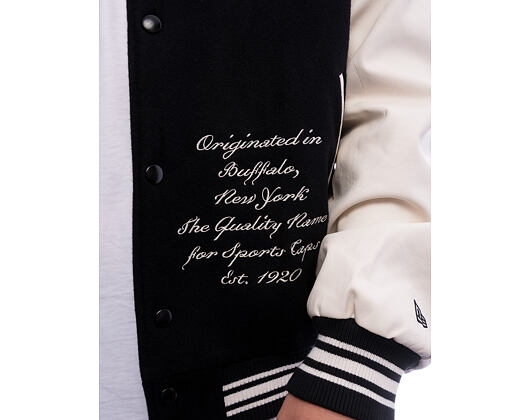 Jacke New Era - Patch Varsity Jacket - Black