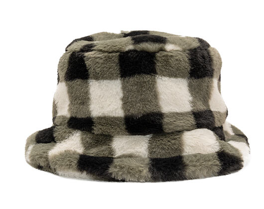 Kangol - Faux Fur Bucket - Black Check