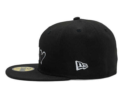 Kappe New Era - MLB Team Heart 59FIFTY - LA Dodgers - Black / White