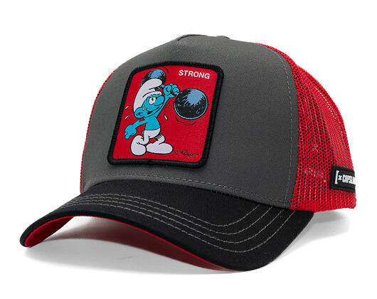 Kappe Capslab - Smurfs Trucker - Strong - Black / Red
