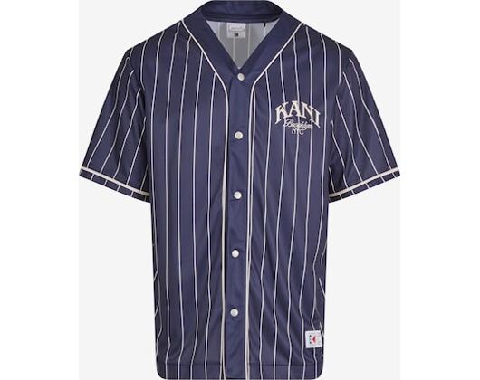 Trikot Karl Kani - Kani Pinstripe Baseball Jersey - Blue