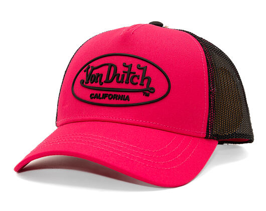 Kappe Von Dutch - Trucker - Rubber Logo Pink/Black