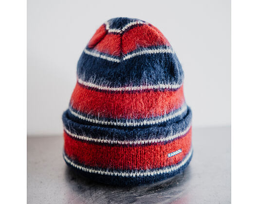 Kangol - Fuzzy Stripe Beanie - Navy